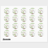 Sweet Green Baby Room Baby shower Sticker (Vel)