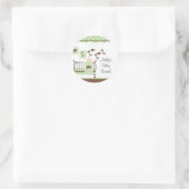 Sweet Green Baby Room Baby shower Sticker (Tas)