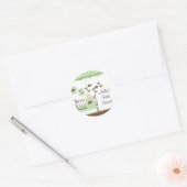 Sweet Green Baby Room Baby shower Sticker (Envelop)