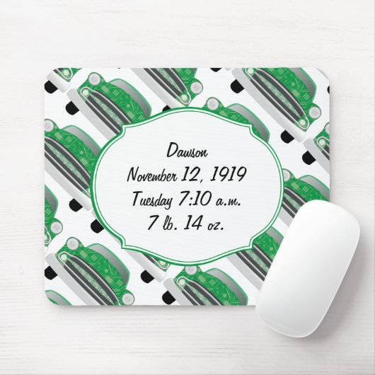 Sweet Green Baby shower Stat Gifts Muismat (Met muis)