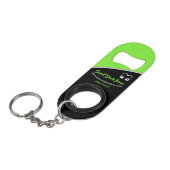 Sweet Green Bean Promotionele Zakelijke Sleutelhan Mini Flessenopener (Voorkant Gekanteld)