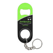 Sweet Green Bean Promotionele Zakelijke Sleutelhan Mini Flessenopener (Achterkant)