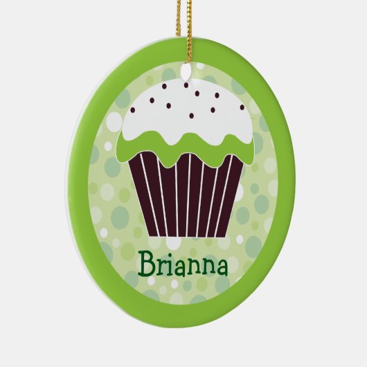 Sweet Green Cupcake Ornament (Rechts)