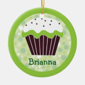 Sweet Green Cupcake Ornament (Voorkant)