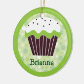 Sweet Green Cupcake Ornament (Links)