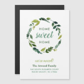 Sweet Green Magnetic Nieuwe Adres Aankondiging (Voorkant / Achterkant)