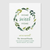 Sweet Green Magnetic Nieuwe Adres Aankondiging (Voorkant)