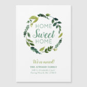 Sweet Green Magnetic Nieuwe Adres Aankondiging (Voorkant)