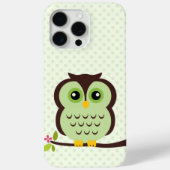 Sweet Green Owl Illustratie Case-Mate iPhone Case (Achterkant)