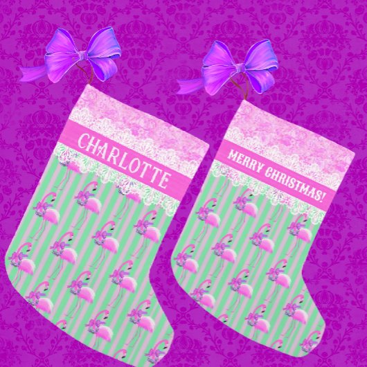Sweet Green Paarse Pink Candy Canes Gepersonalisee Kleine Kerstsok