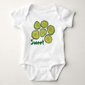 SWEET Green Pickle Chips Kosher Dill Pickles Gift Romper (Voorkant)