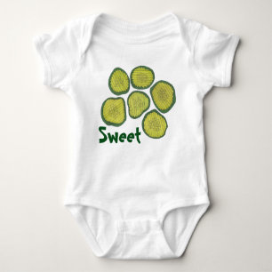 SWEET Green Pickle Chips Kosher Dill Pickles Gift Romper