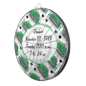 Sweet Green Retro Car Baby shower Gifts Dartbord (Voorkant Rechts)