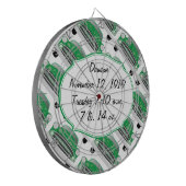 Sweet Green Retro Car Baby shower Gifts Dartbord (Voorkant Links)