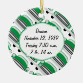 Sweet Green Retro Car Baby shower Gifts Keramisch Ornament (Voorkant)