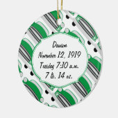 Sweet Green Retro Car Baby shower Gifts Keramisch Ornament (Links)