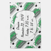 Sweet Green Retro Car Baby shower Gifts Theedoek (Verticaal)