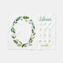 Sweet Greenery Baby Naam Maandelijkse Mijlpaal Fot