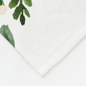 Sweet Greenery Baby Naam Maandelijkse Mijlpaal Fot Fleece Deken (Hoek)