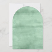 Sweet Greenery Bloemen Eerste Communie Uitnodiging (Achterkant)