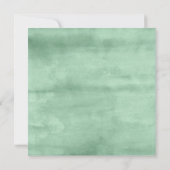 Sweet Greenery Bloemen Lijst Baby shower Uitnodigi Kaart (Achterkant)