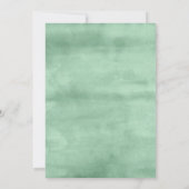 Sweet Greenery Floral Baby shower Invitation Kaart (Achterkant)