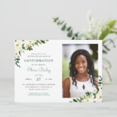 Sweet Greenery Floral foto bevestiging Kaart (Staand voorkant)