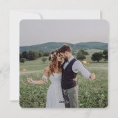 Sweet Greenery Floral Wreath Foto Feestdagenkaart (Achterkant)