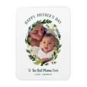 Sweet Greenery Moederdag Foto Gift voor mam Magneet (Verticaal)