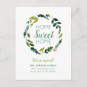Sweet Greenery Nieuwe Adres Bewegende Aankondiging (Voorkant)