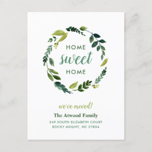 Sweet Greenery Nieuwe Adres Bewegende Aankondiging