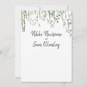 Sweet Greenery Vines Kaart (Achterkant)