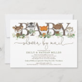 Sweet Greenery Woodland Forest Baby shower per pos Kaart (Voorkant)