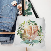 Sweet Greenery Wreath Mama Foto Tote Bag