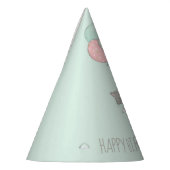 Sweet Grey Cat met ballonnen op zaterdag Feesthoedjes (Links)