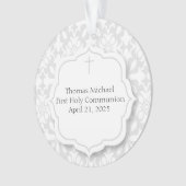 Sweet Grey Damask, Religieuze Ornament (voorkant)