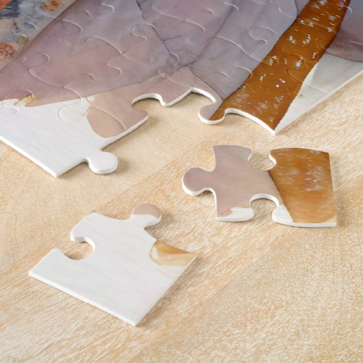 Sweet Grey Kat Slapen op een Quilt Legpuzzel (Zijkant)