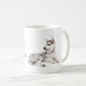 Sweet Grey Puppy Dog Koffiemok (Voorkant rechts)