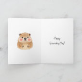 Sweet Groundhog Day Poem Kaart (Binnen)