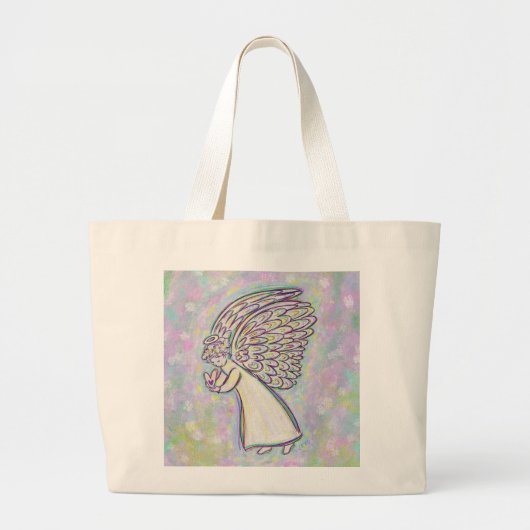Sweet Guardian Angel Art Canvas tassen (Voorkant)