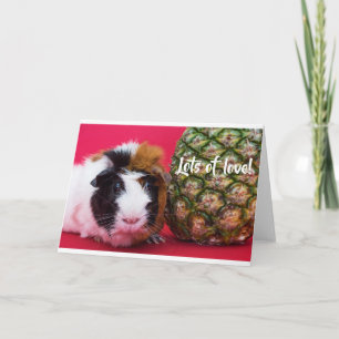 Sweet Guinea Pig Card Feestdagen Kaart