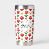 Sweet Gummy Flower Insulated Tumbler Geïsoleerde Drinkbeker (Voorkant)