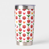 Sweet Gummy Flower Insulated Tumbler Geïsoleerde Drinkbeker (Links)