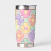Sweet Gummy Flower Insulated Tumbler Geïsoleerde Drinkbeker (Links)