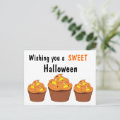 Sweet Halloween Cupcakes Briefkaart (Staand voorkant)