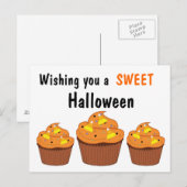 Sweet Halloween Cupcakes Briefkaart (Voorkant / Achterkant)