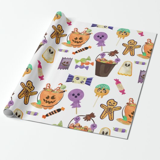 Sweet Halloween-opvulpapier Cadeaupapier (Uitgerold)
