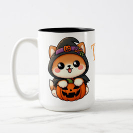 Sweet Halloween - Trick or Teat? mug Tweekleurige Koffiemok