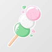 Sweet Hanami Dango Raamsticker (Vel)