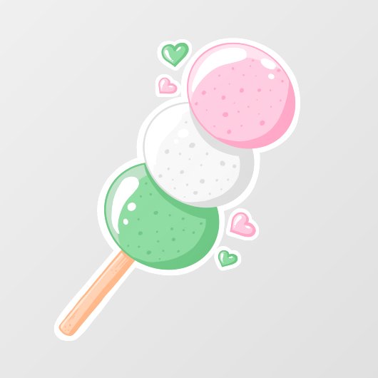 Sweet Hanami Dango Raamsticker (Vel)